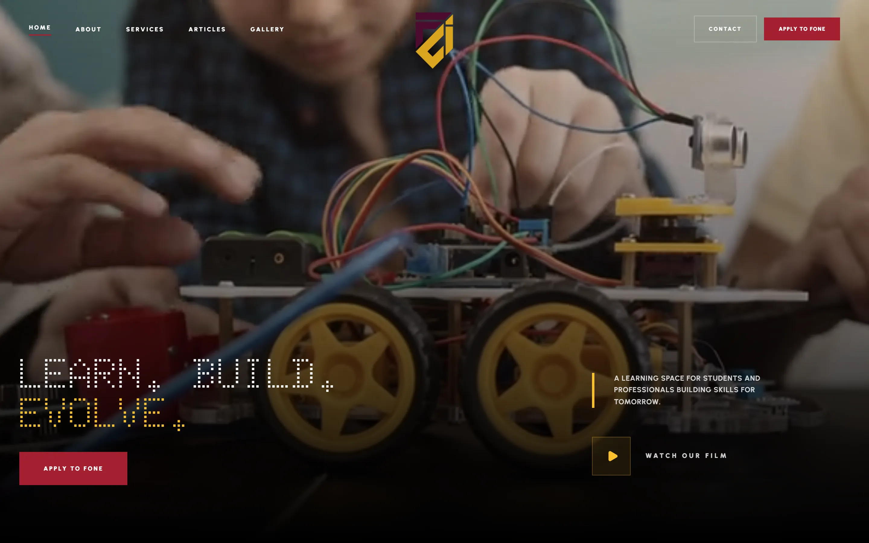 The FONE Coding Institute website