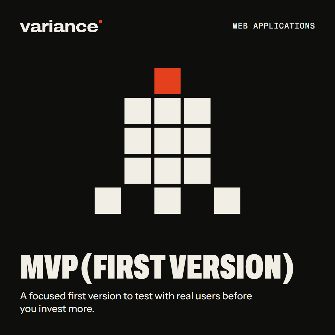 The MVP (first version) card from the Variance catalogue