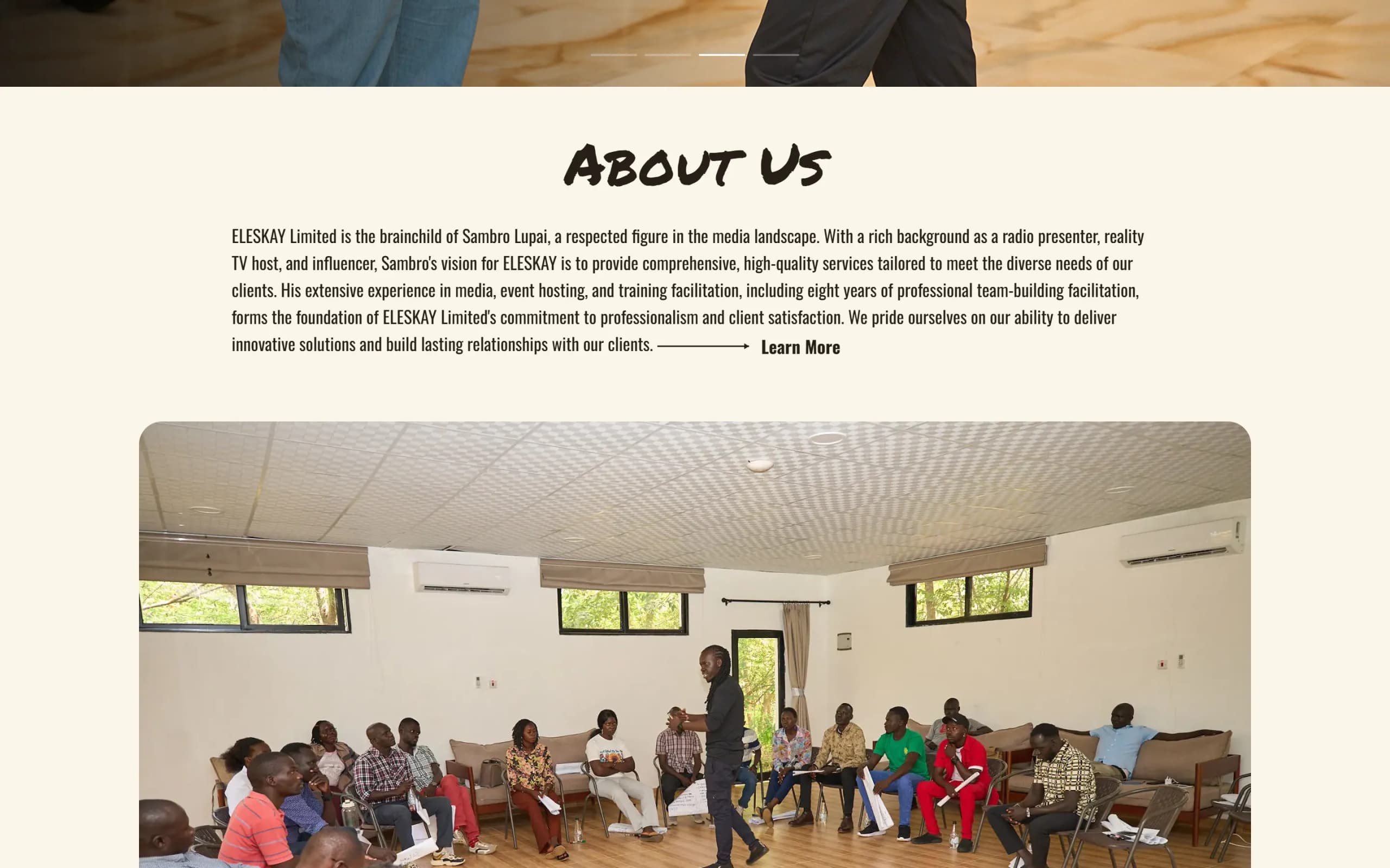 About: the story of Eleskay and its founder, Sambro Lupai.